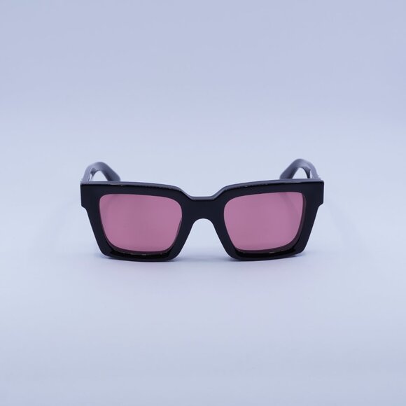 Off-White OERI14C CLIP ON 1025 Sunglasses Black Square Frame, Clear/Red Lenses - Picture 3 of 12